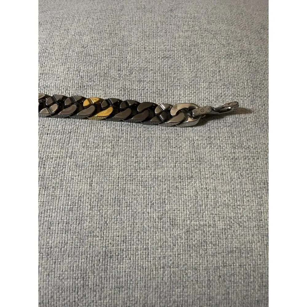 Louis Vuitton Monogram Chain Bracelet Multicolor Gunmetal